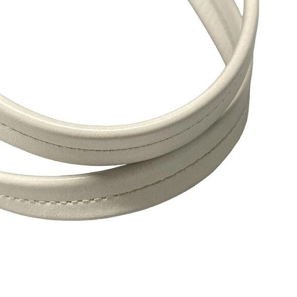 Auth PRADA - 1BG382 White Soft Calf Leather Tote Bag - Picture 8 of 16